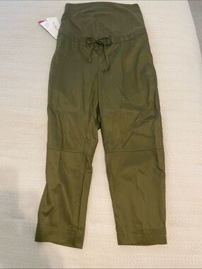 NWT Olive Straight-Leg Maternity Drawstring Pants by Isabel - a target brand 🎯 💚